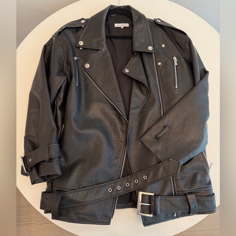 WEWOREWHAT‎ Oversized Moto Jacket. Size M